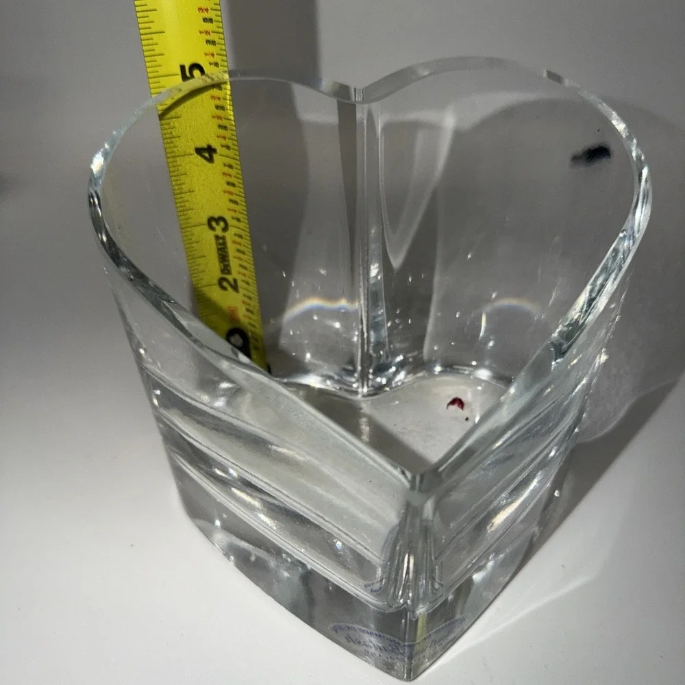 Handmade Crystal Badash Heart From Poland Candy Dish/Bowl‎
